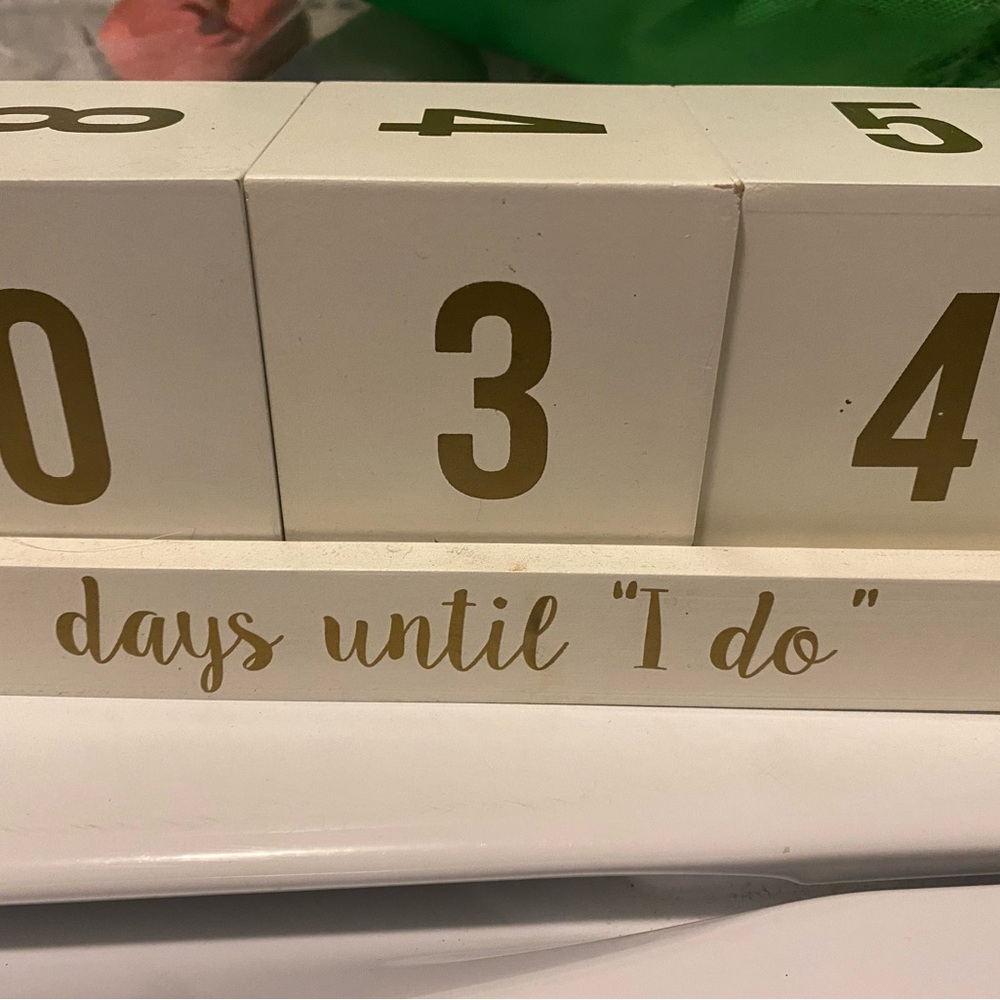 Wedding Countdown Block Set
